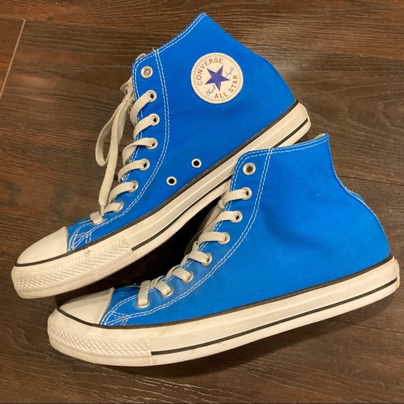 Blue Converse All Star High Top Sneakers